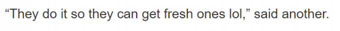 Will eventually responded to these commenters and let them know that, at least in his job and many others, this wouldn't get them fresh fries.