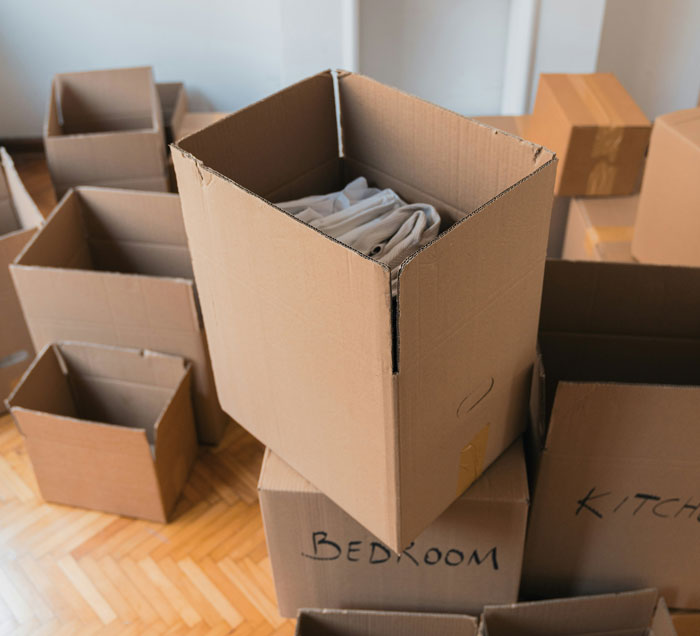 40. Trying to save money on moving.