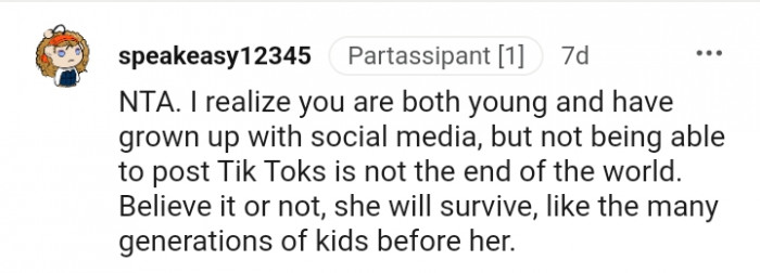 Not being able to post TikToks is not the end of the world