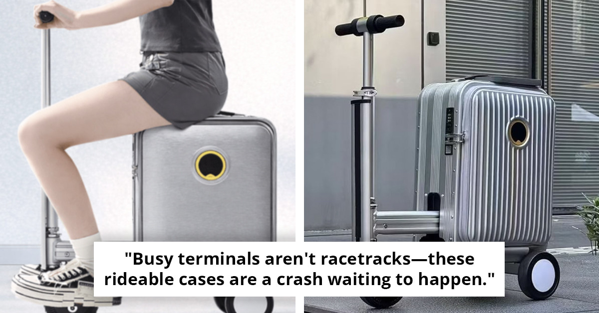 New Travel Innovation: Suitcases You Can Ride - Ideal for Easygoing Explorers