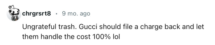 No One Likes Making Donations to Ungrateful People