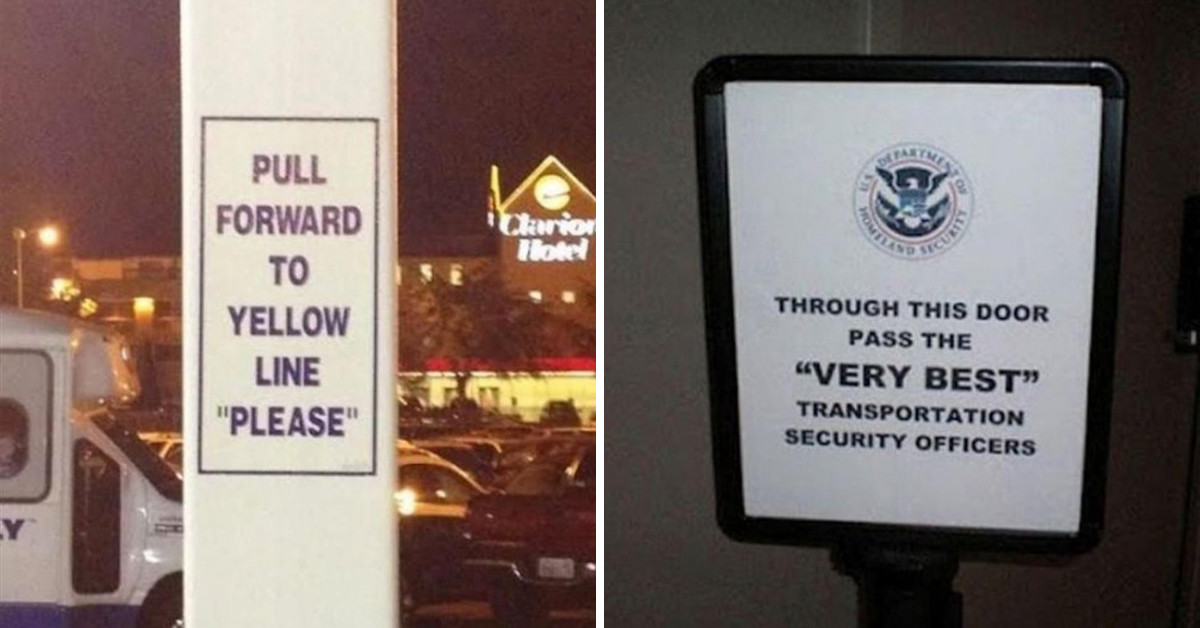 20 Signs That Had Hilariously Unnecessary "Quotation Marks" That Made Everything Sound Ominous