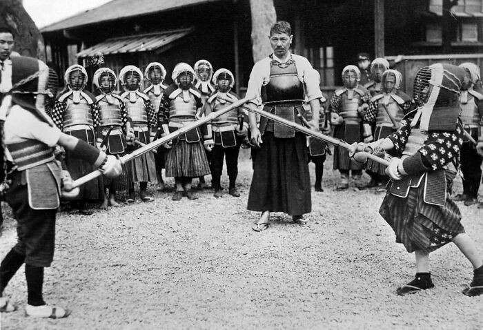"Kendo Practice, Japan First Half Of 20th C"