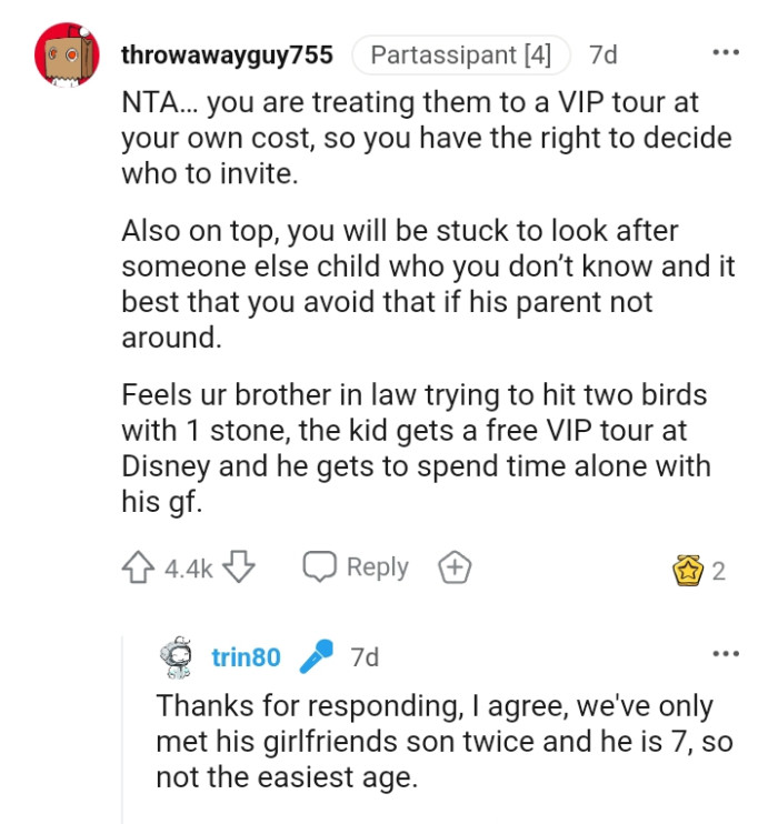 The OP has the right to decide who they want to invite.