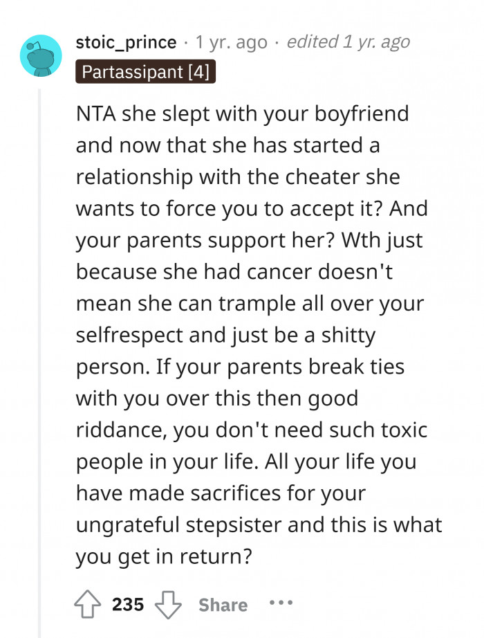 A debt to one's inner self.