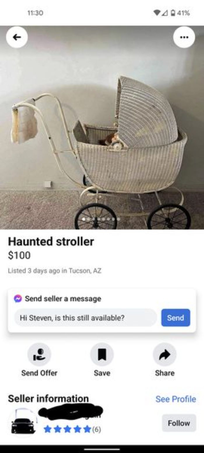 29. So you want to haunt babies or what?