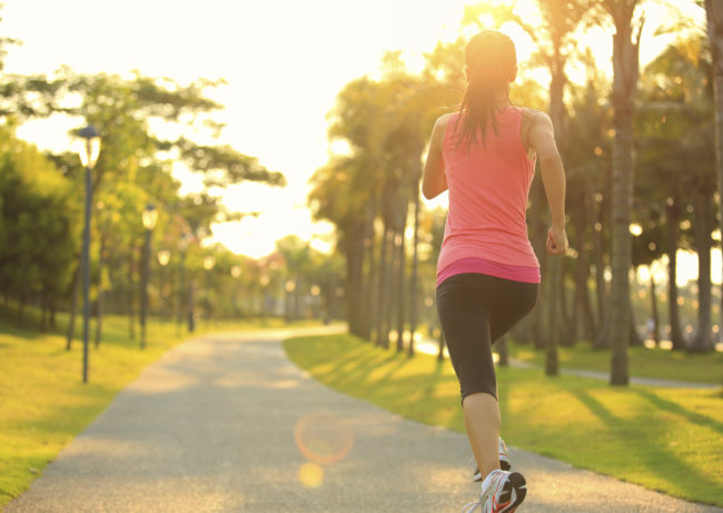 1. Go jogging prior to the flight.