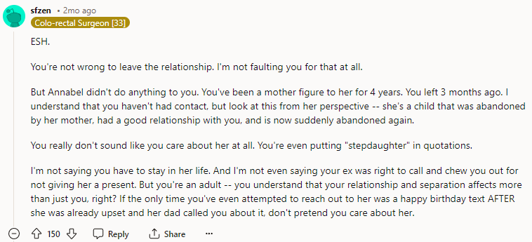 ESH - You're Not Wrong to Leave the Relationship.