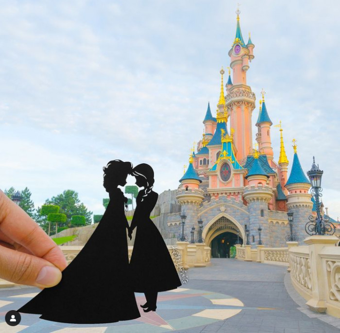 24. In celebration of Disneyland Paris reopening: Elsa and Anna