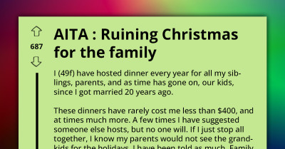Woman Reluctant To Host Christmas Dinner, Facing Dilemma As No One Else Volunteers