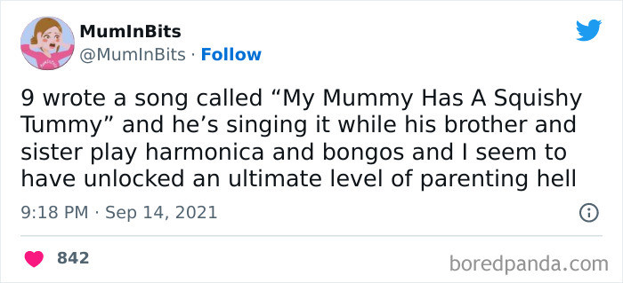 50. My mummy has a squishy tummy