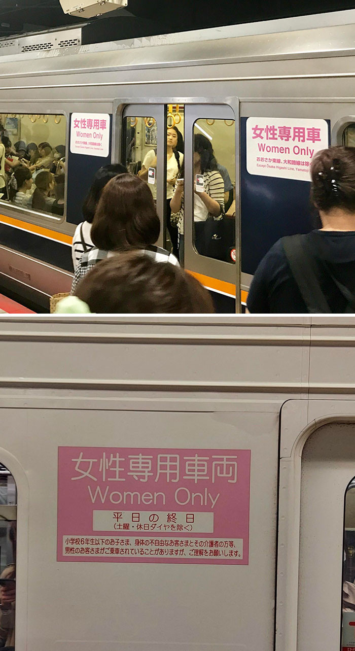23. In Japan, you'll find a rather unique feature on their subway systems – they've got special cars just for women.