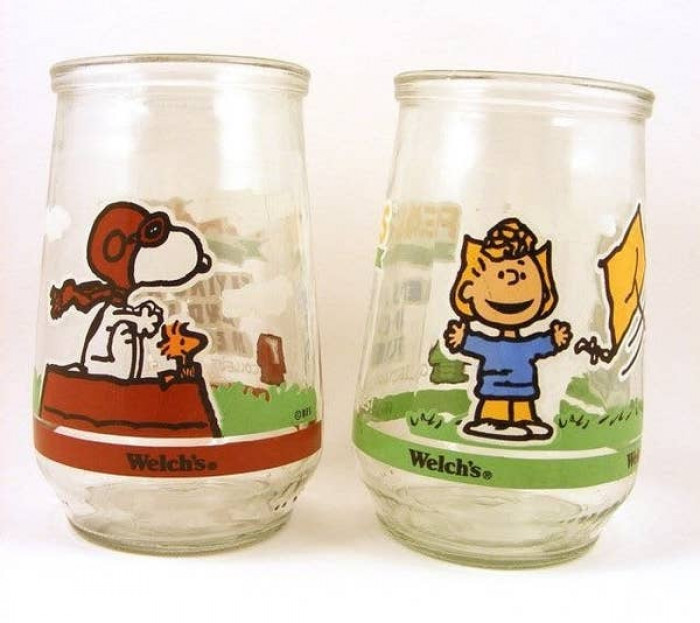 47. How much more pleasurable it was to sip from Welch's jelly jar glasses: