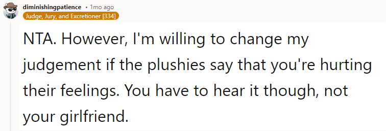 You have to hear it though, not your girlfriend.