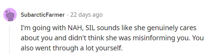 They both went through a lot, and it's clear there were good intentions on both sides.