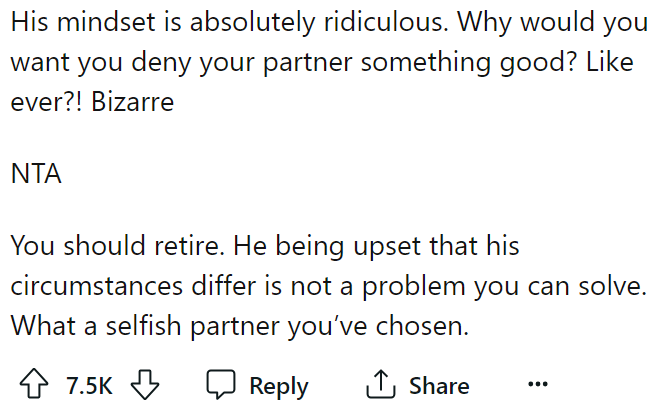 They added she should retire