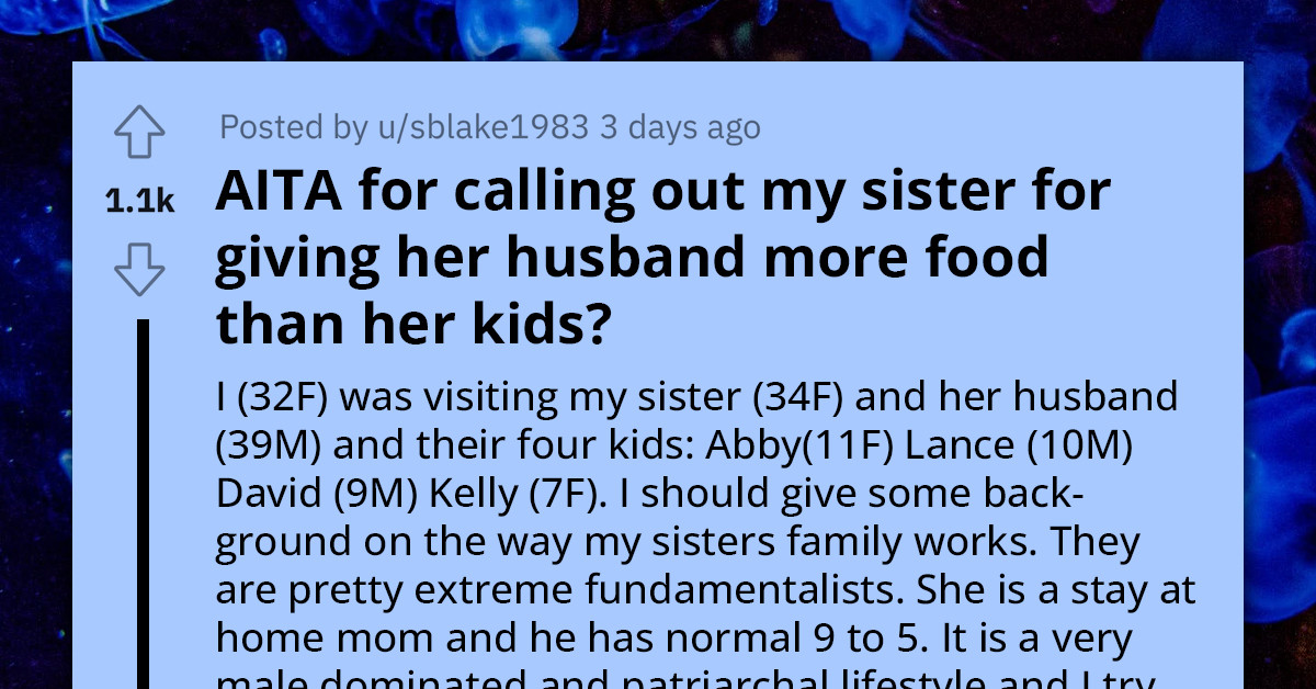 Worried Aunt Feeds Starving Teen Nibblings Fast Food After Patriarchal Sister Gives Most Pizza To Husband, Gets Called Out For Meddling