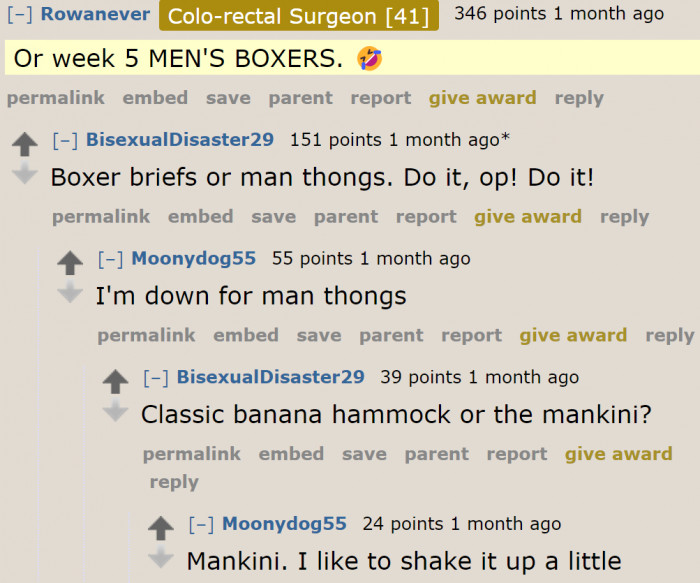 They even suggested hanging men's underwear to infuriate the neighbor further.