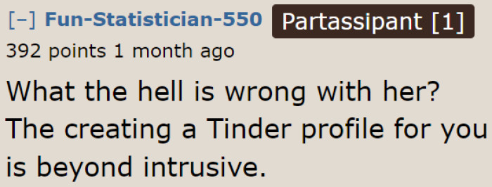 What the friend did is intrusive to the OP.