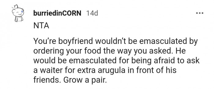 10. What he did was more emasculating than what he refused to do