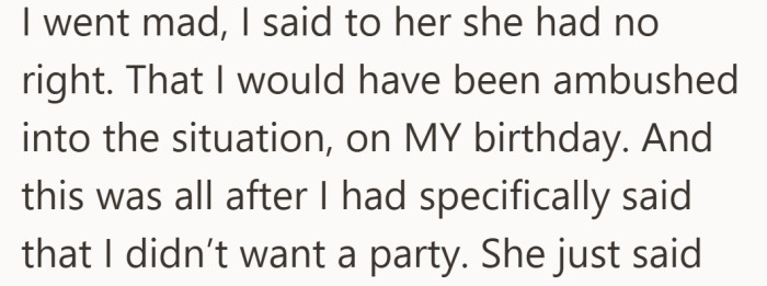 She spells out exactly why it felt like a setup instead of a celebration.