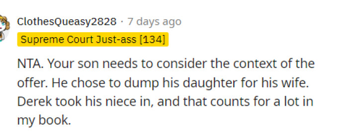 He definitely needs to understand the context of why.