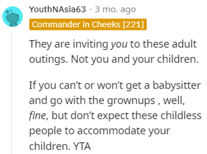 Children not welcome