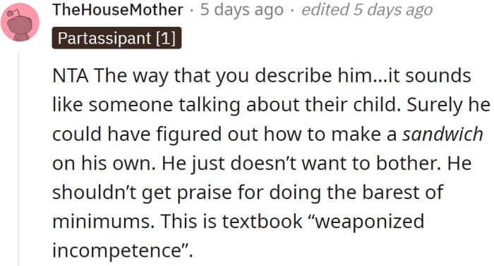 He pretends that he doesn't know