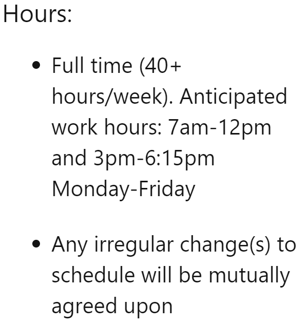 A split shift is usually bad news.