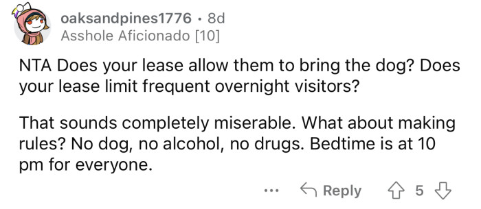 Enforcing some rules might help with the problem.