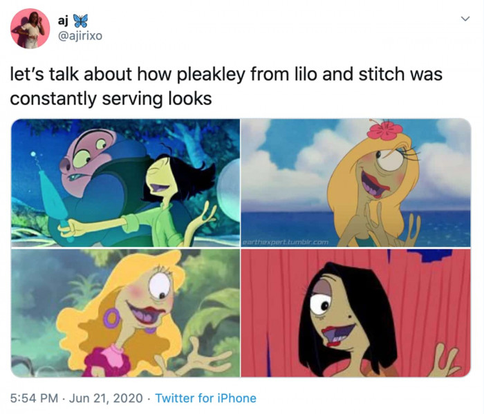 26. Pleakley is a true fashion icon, and you can quote me on that