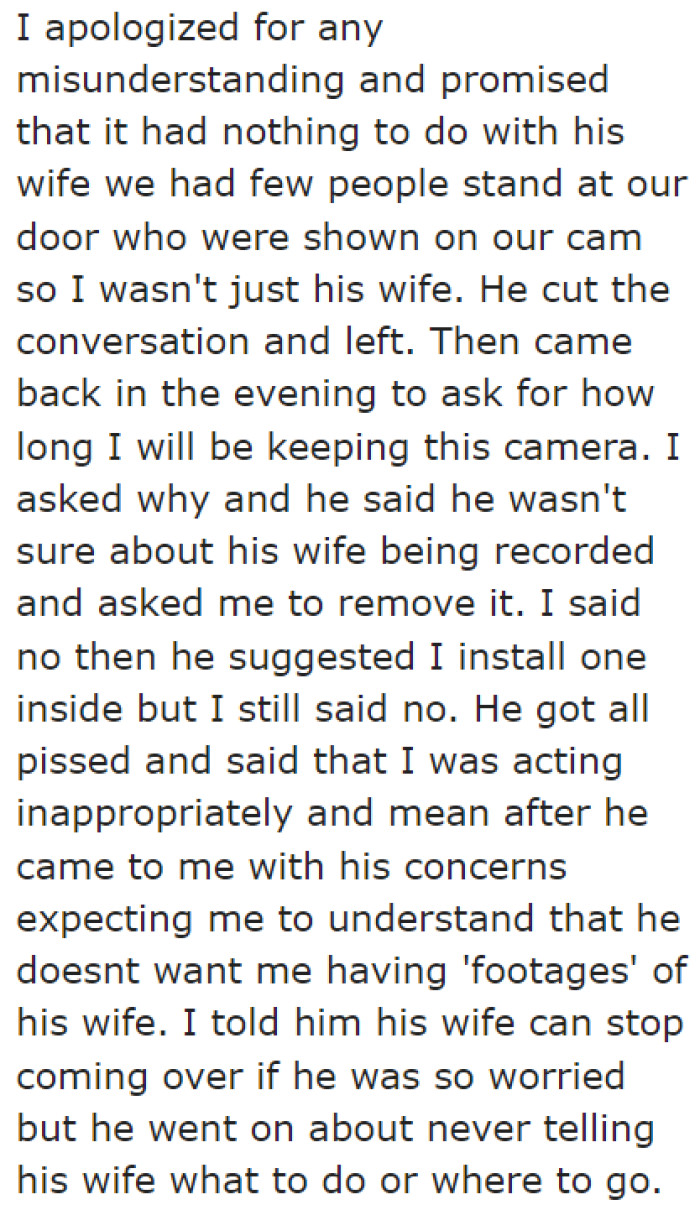 The OP apologized for the footage.