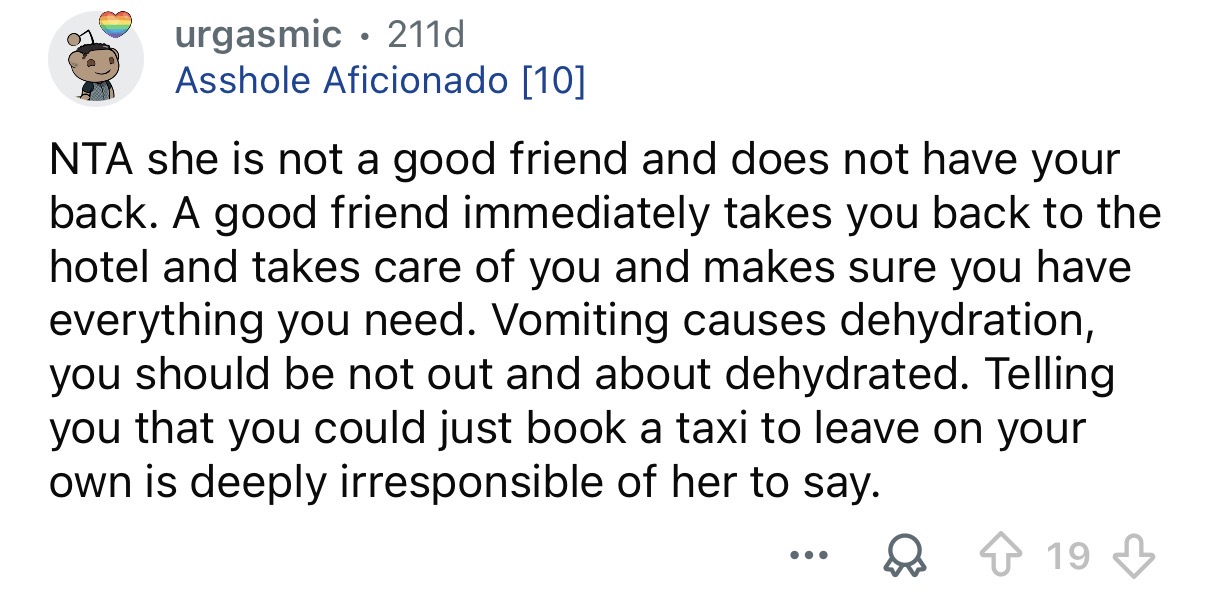 She doesn't have your back.