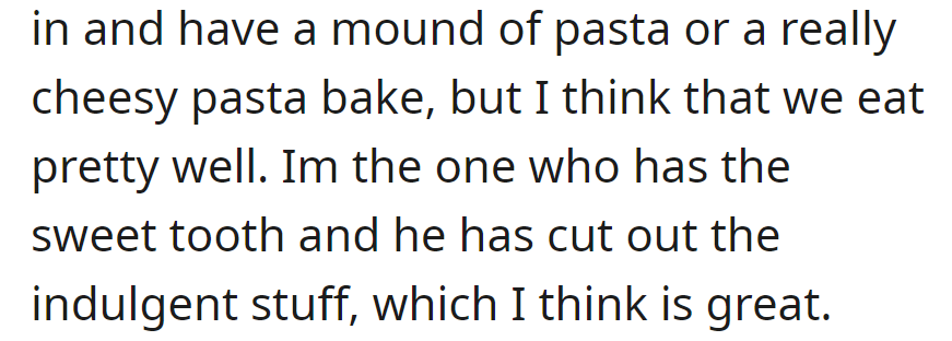 He tackles salads like a superhero while she sneaks in sweet treats—a culinary balance in their quirky world!