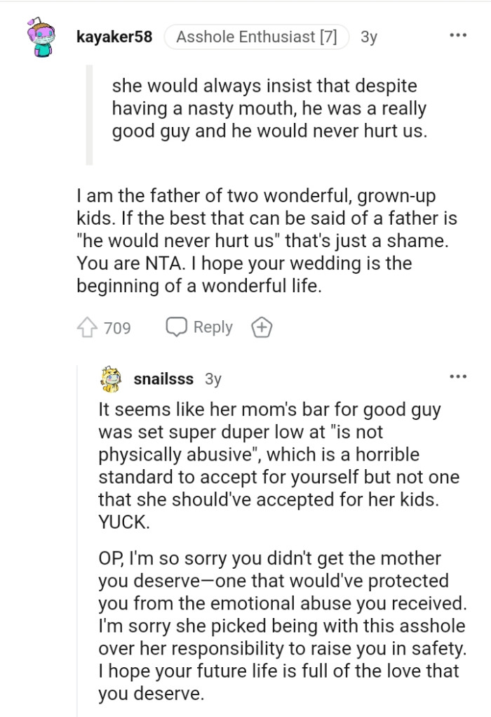 This Redditor wishes the OP a wonderful marriage life