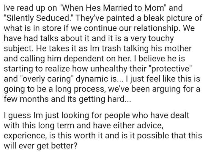 The OP just feels like this is going to be a long process