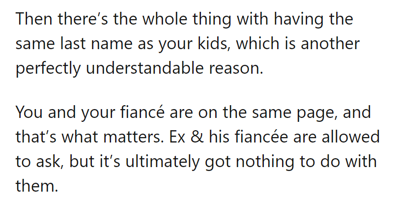 Shared Last Name, Shared Bond. Ex and Fiancé Can Ask, but It's Like Trying to Gatecrash Without an Invite.