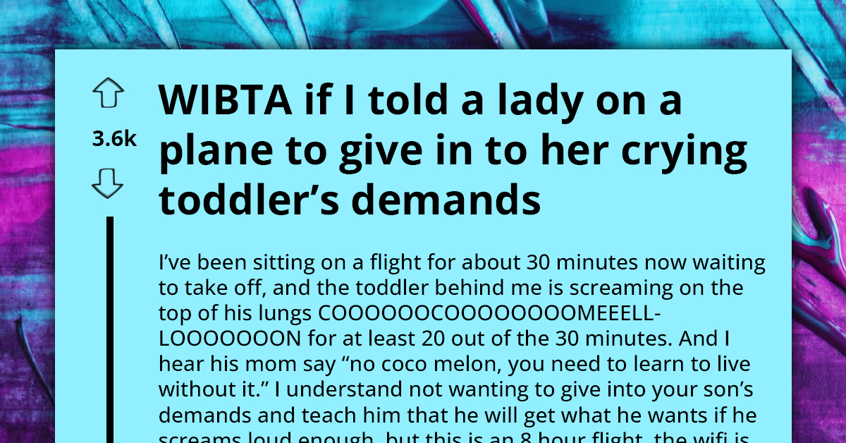 Passenger Debates Intervening As Mother Refuses To Pacify Screaming Child On Plane Who Just Wants To Watch 'Cocomelon' On Flight