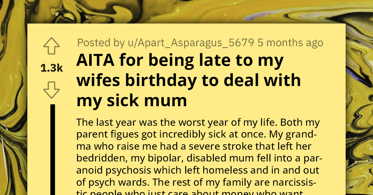 Man Torn Trying To Balance Between Spouse And Ailing Family Members, Striving To Satisfy All