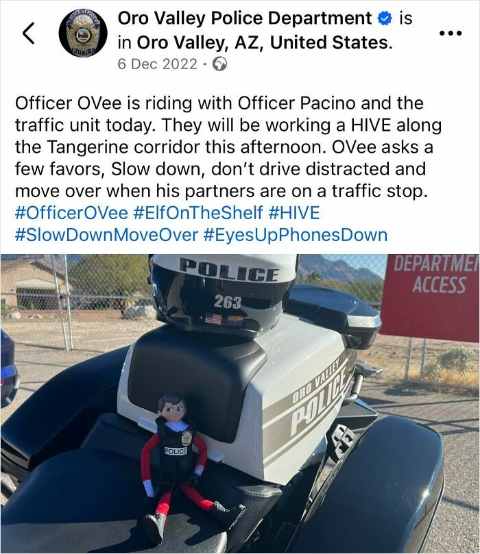 "Officer Ovee Is Riding"