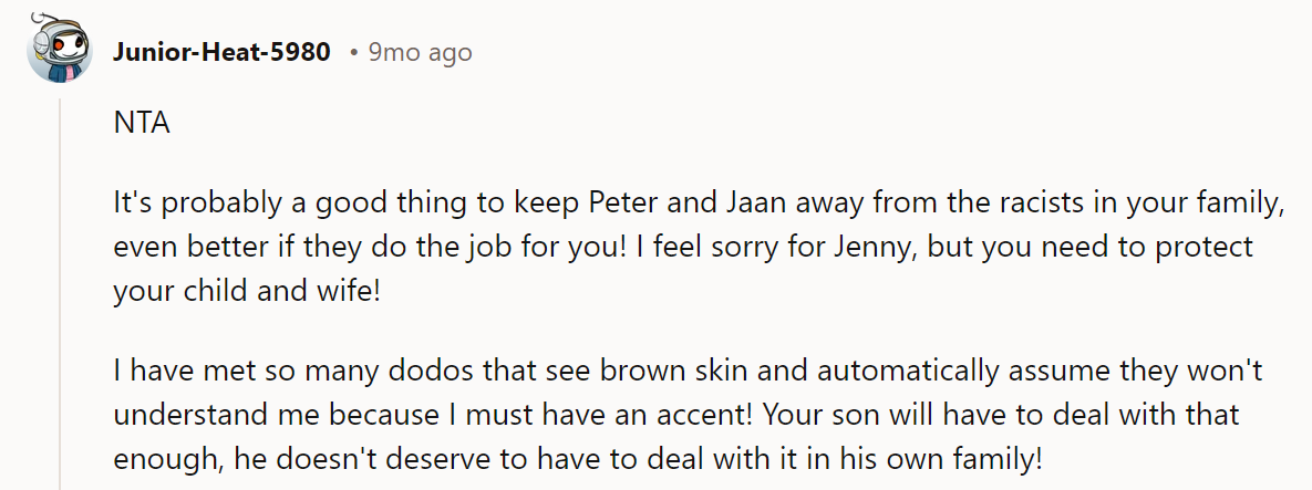 Sister is jealous on many levels when she should be THRILLED to have familial access to languages and cultures that aren’t her own!