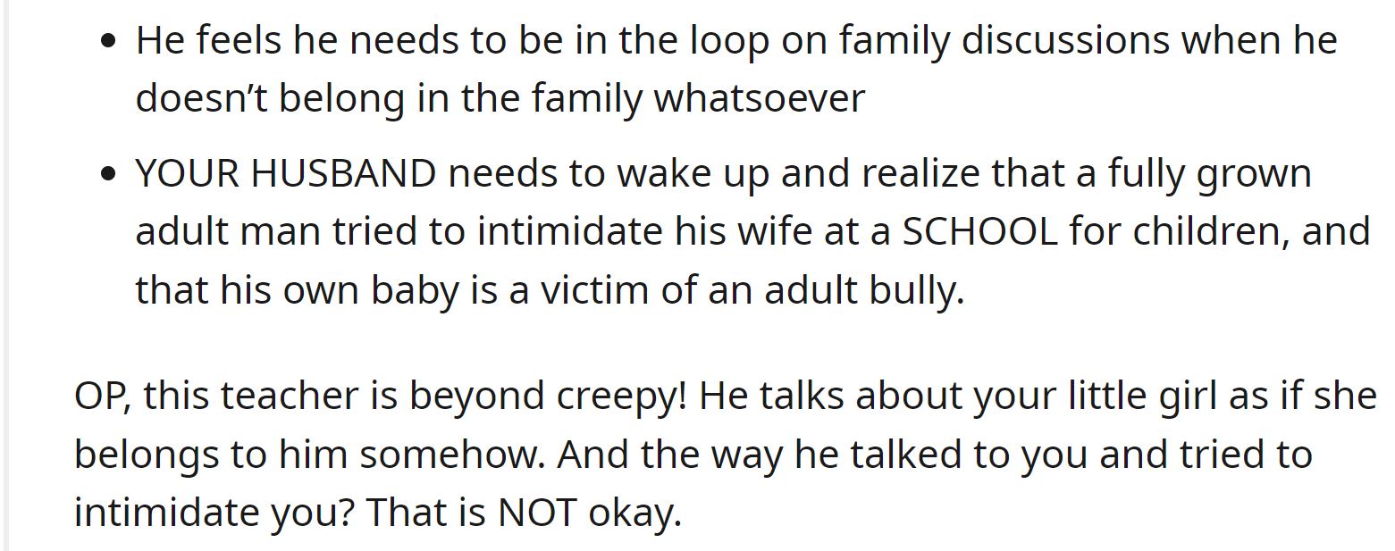 So many things are wrong with his actions: