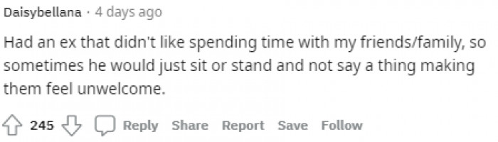 10. An ex that didn't like family time