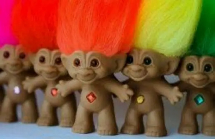 53. Troll dolls