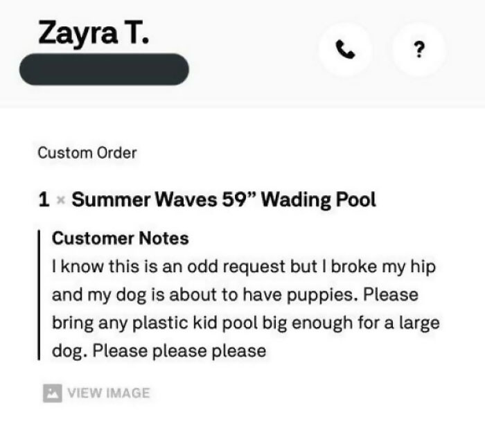 22. Delivery for the puppy!