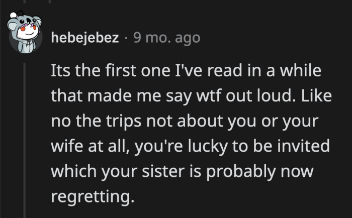 Can you imagine receiving such a generous gift and still finding something lacking about it?