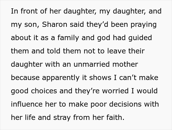 When Sharon approached her door, the conversation they had was not at all what she expected.