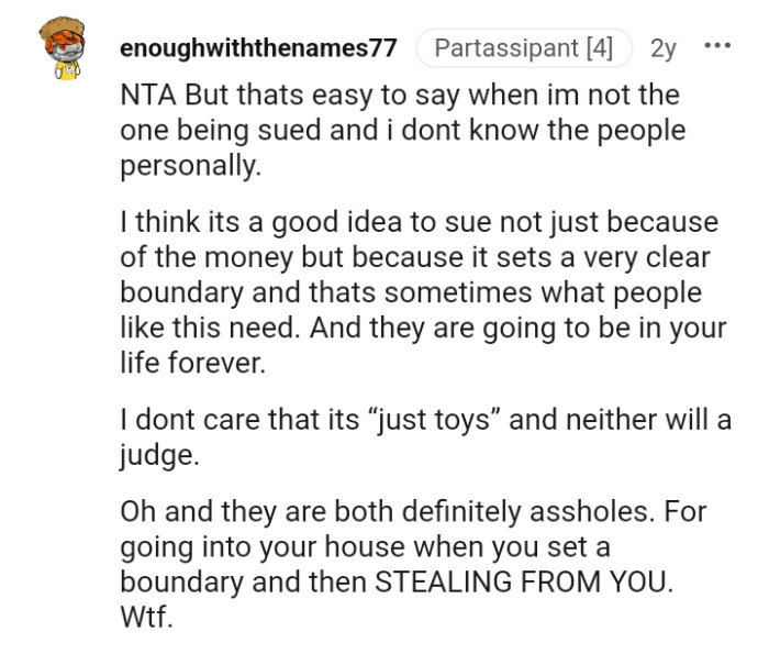 They are going to be in the OP's life forever