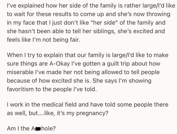 Her mom is now accusing her of not liking her side of the family