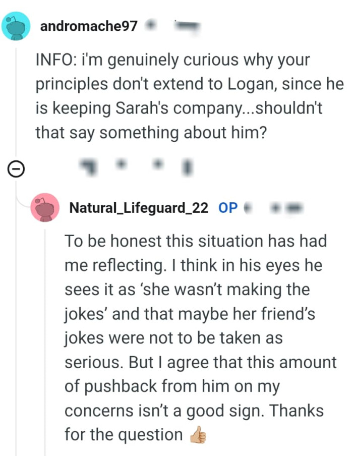 This Redditor needed some extra information and the OP responded